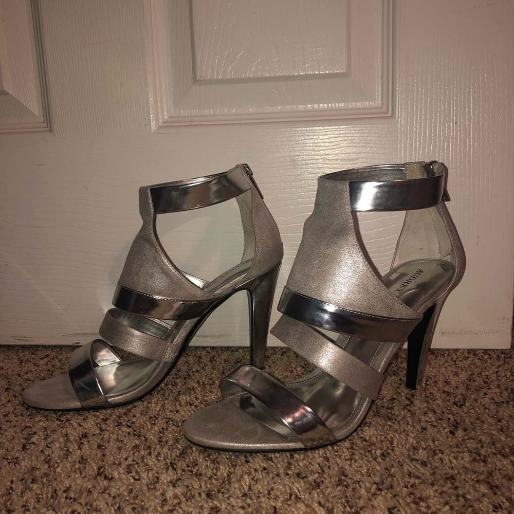 Silver Audrey Brooke Heels